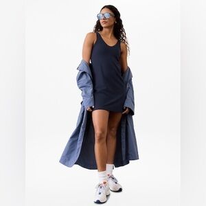 Athleta Navy Tank Transcend Dress - XXS